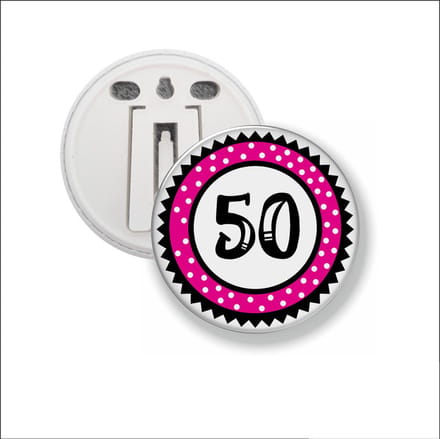 Button Met Clip 58 MM - 50