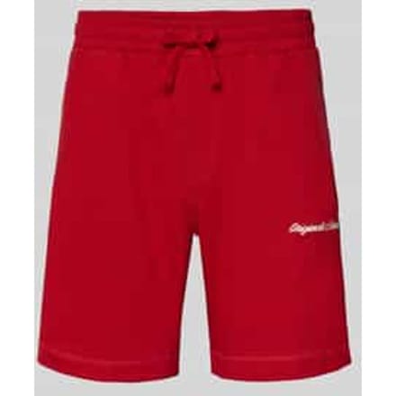 Sweatshorts met labelstitching model 'KARL'
