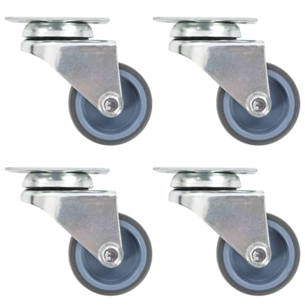 vidaXL - Zwenkwielen - dubbel - 4 - st - 50 - mm