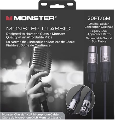 Monster Cable Classic XLR Microfoonkabel 6 Meter 600501