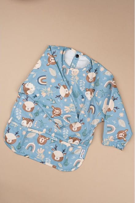 Baby Slab met Lange Mouwen - Diertjes Blauw - MEDIUM - 2 t/m 3 Jaar