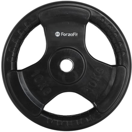 ForzaFit halterschijf rubber - boring 60 mm - 10 kg