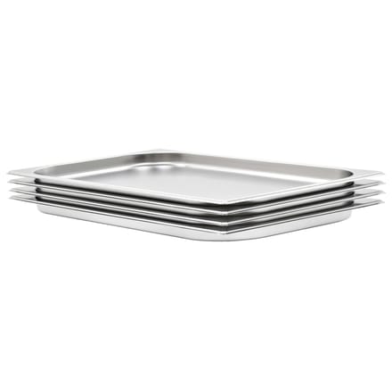 vidaXL - Gastronormbakken - 4 - st - GN - 1/1 - 20 - mm - roestvrij - staal