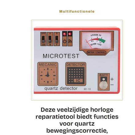 Dailygoods - Multifunctionele Horloge Reparatietool voor Testen en Onderhouden