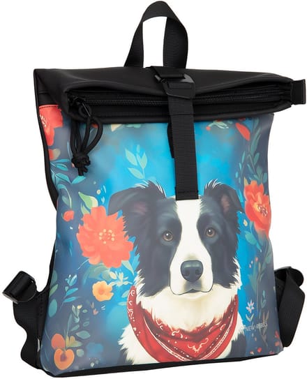 New Rebels Mart Arts Los Angeles Rolltop Rugzak 7L Border Collie