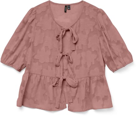 VERO MODA - VMGABI 2/4 TIE TOP WVN EXC - Dames - Blouses
