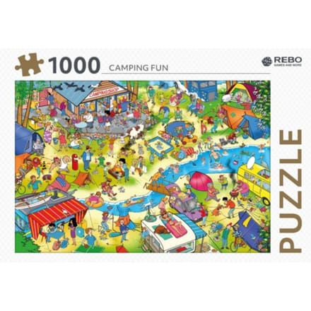 Rebo legpuzzel 1000 stukjes - Camping Fun
