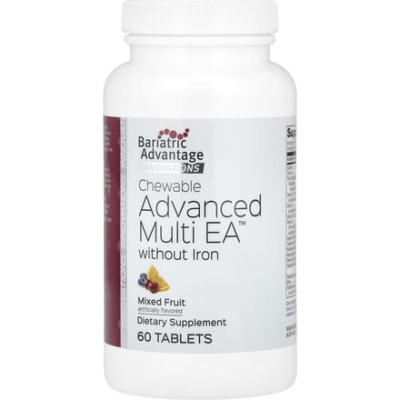 Bariatric Advantage, Chewable Advanced Multi EA, ijzervrij, gemengde fruitsmaak, 60 tabletten