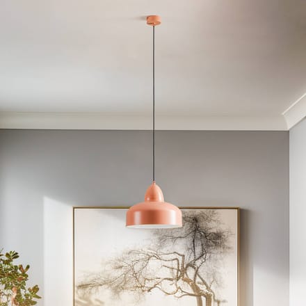 ALDEX Hanglamp Mille, 1-lamp, koraalkleurig