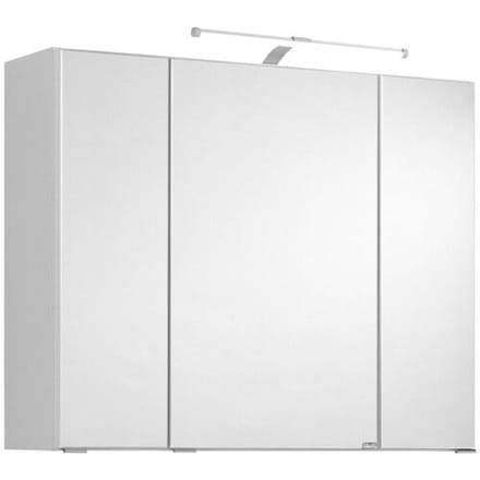 HELD Badkamer spiegelkast Bologna 3D (LED opbouwlamp, wit, 90 cm)