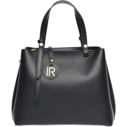 Isabella Rhea Zwart Rundleer Tas