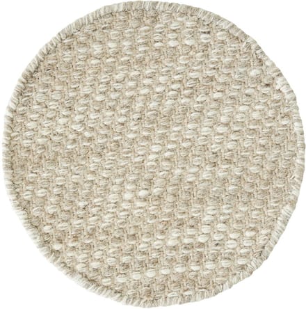 MUST Living Carpet Asuri round medium,Ø200 cm, sand, 80% wool 20% cotton