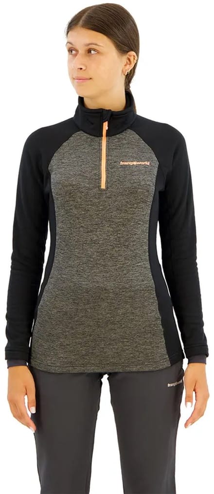 Trangoworld Palieres Fleece Met Halve Rits Grijs S Vrouw