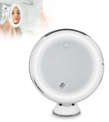 Dailygoods - Vergrotende Make-upspiegel met Licht en Zuignap