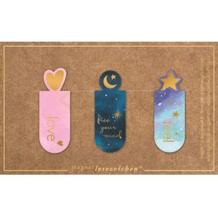 Magnetische boekenlegger mystic, set à 3 stuks