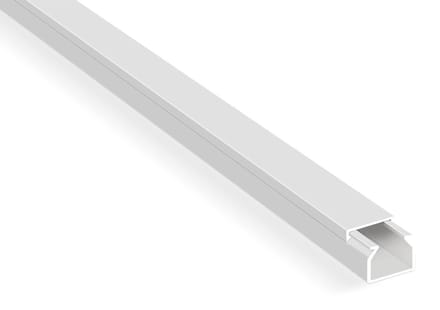 Kabelgoot/ leidinglijst wit 2X1 M wit 15X10 mm