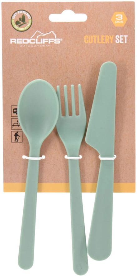 Bestek Recycled Kunststof Set, 3dlg.
