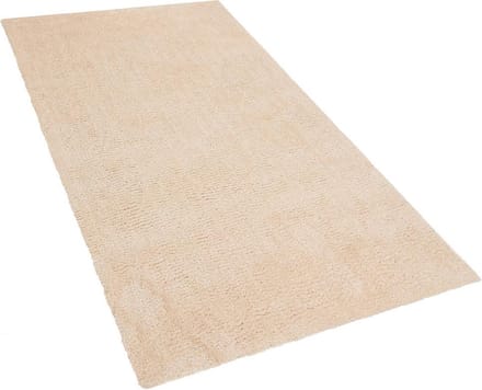 DEMRE - Shaggy vloerkleed - Lichtbeige - 80 x 150 cm - Polyester