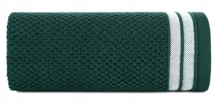 Zachte donkergroene badstof handdoek 50x90 cm