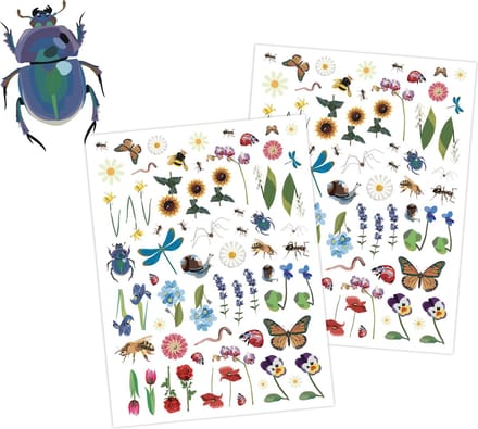 Insecten Stickers – 2 Stickervellen voor Kinderen - Knutsel Stickers