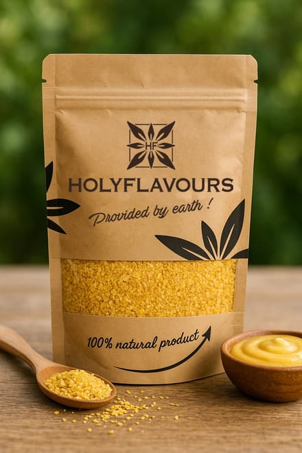 Mosterdzaad Gebroken Geel Sinapis Alba - 100 gram - Holyflavours