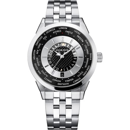 Jacob Zech - Heren Horloge New York City - Zilver