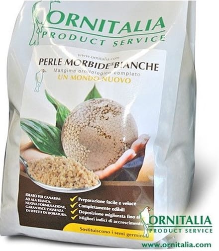 Perle morbide bianche vervanger voor kiemzaad 800gr - Te gebruiken in het eivoer