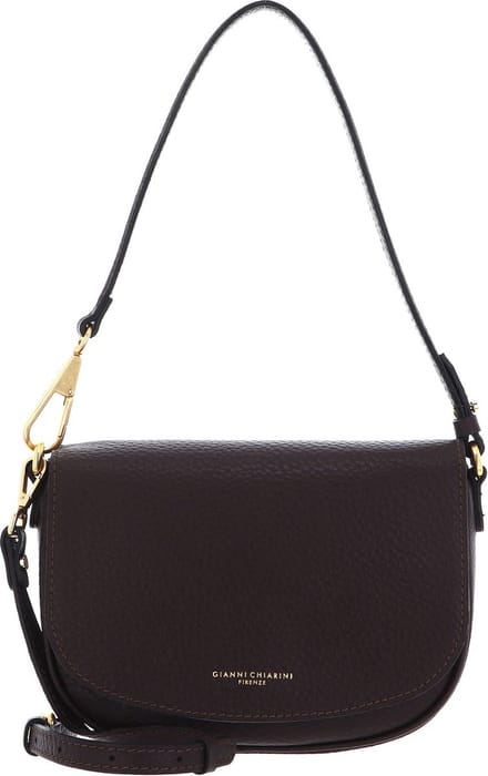 GIANNI CHIARINI Leren Schoudertas Brooke Crossbody Bag Testa Di Moro Bruine