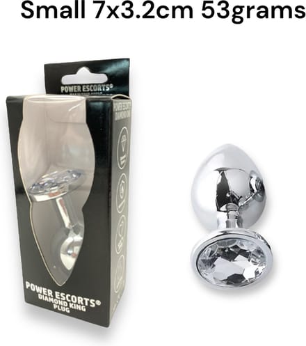Magic Love buttplug 2,8 cm wit - 1 pcs small versie, dus geen 3 stuks