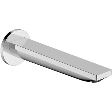 Hansgrohe Rebris e Baduitloop - wandmontage - voorsprong 20cm - hoogglans chroom