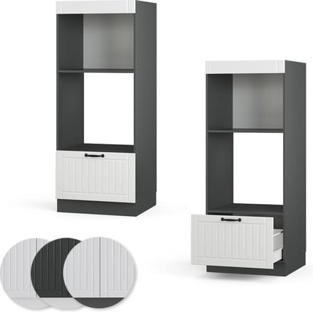 Vicco Fame-Line Magnetronkast – 60 cm open Wit Landhuis