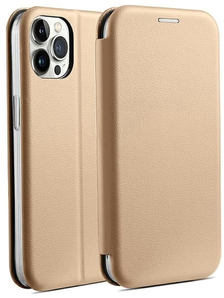 Beline - Book Magnetic Serie - Luxe Hoesje - Magnetische Sluiting - Goudkleurig - iPhone 15 Pro Max