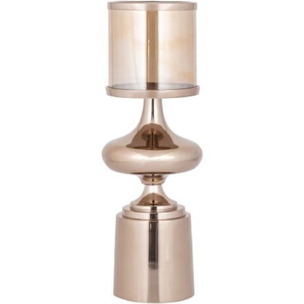 PTMD - Windlicht Uvira - Bruin - 15x15x43cm