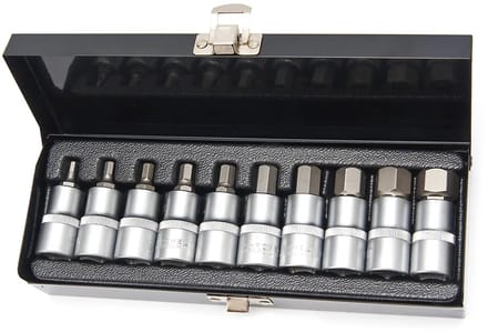 HBM inbus doppenset, 1/2 inch, 10 delig