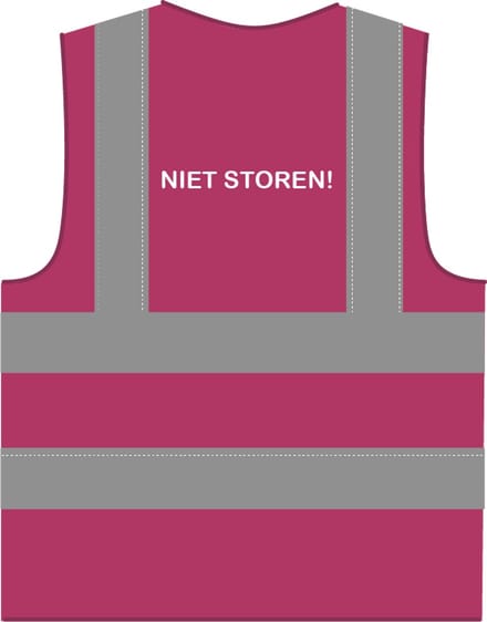 Niet storen hesje RWS lichtpaars