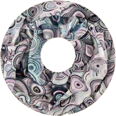 Dunne Colsjaal - Print - Grijs/Roze - 80 x 50 cm (20247#)