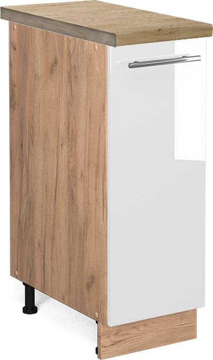 Vicco Fame-Line Apotheekkast – 30 cm, WB Eik Wit Hoogglans