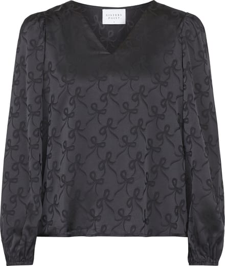 SISTERS POINT Ventia-v.ls3 - Dames Blouse - Black - Maat M