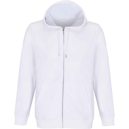 SOLS Calipso Full Zip Hoodie voor volwassenen (Wit)