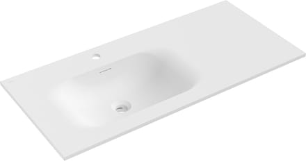 Mexen Vela ingebouwde wastafel links 101 x 46,5 cm, wit mat - 25231001L