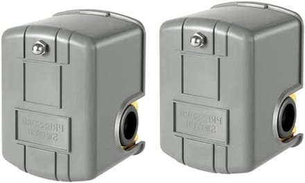 Waterdrukschakelaar - Pompschakelaar - Automatische Waterdruk - Instelbaar Bereik - 40-60 PSI - Grijs
