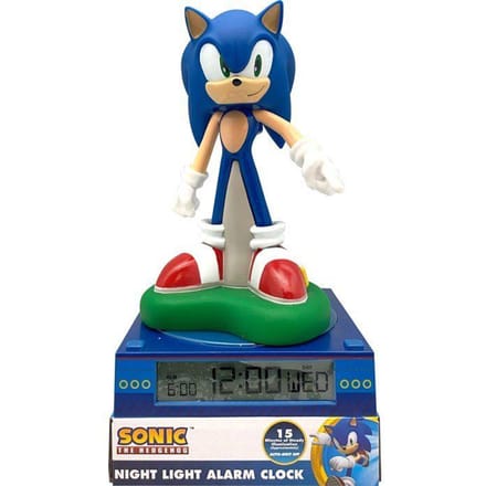 Lichtgevend 3D wekkerbeeldje - KIDS LICENTIE - Sonic - Vanaf 3 jaar