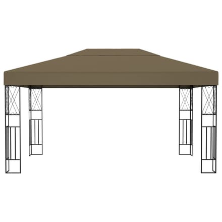 vidaXL - Prieel - 3x4 - m - stof - taupe