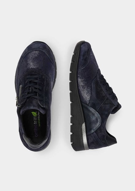 Sneakers met loopzool met luchtkussentjes - marine - Gr. 6,5 van Goldner Fashion