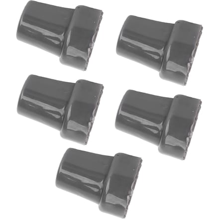 5 STUKS 22mm Enkele Hoek Stoktips Imitatie Bandtextuur Conserverend Antislip Rubber Translucent grijs