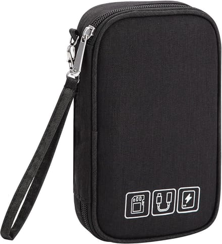 Compacte Draagbare Opbergtas voor Kabels en Elektronische Accessoires
