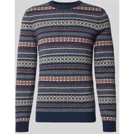 Gebreide pullover van wolmix met ronde hals