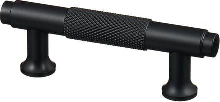 Handgreep Zwart - diamond cut - 64mm/98mm