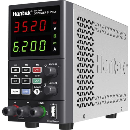 Hantek HDP135V6A banc numérique alimentation cc Variable 35V 6A commutation réglable puissance régulée US Plug gris
