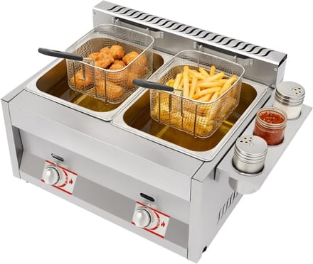 Friteuse - Frituurpan - Lekker Eten - Compact Formaat - 2 Liter - Zilver